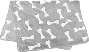 DRESSOOS Coral Fleece Pet Blanket Soft Warm Dog Cat Throw Lightweight Portable Blanket for Sofa for Puppy Kitten Comfort Cozy Nap for Home Travel