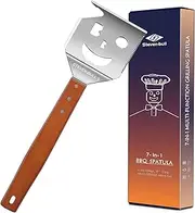 STEVEN-BULL S 5 in 1 BBQ Spatula for Outdoor Grill, Personalised BBQ Tool Have a Barbecue Utensils Set Function, More Fun, More Efficient.Stainless Steel BBQ Accessories Best BBQ Gifts for Men
