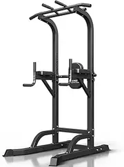 DONIUZ Power Tower Pull Up Bar and Dip Station, Multi-Function Home Gym, Strength Training Fitness Equipment, Height Adjustable
