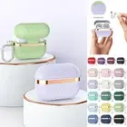 For New Airpods 3rd/2nd Gen/Pro 2nd Gen Case Silicone Metal Buckle Plating Cover