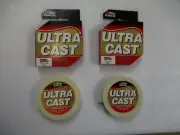 Two Abu Garcia Ultra cast Premium Fishing Line 20 LB. and 30 LB. Clear