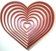 ASCENDING HEARTS LOVE GEOMETRY SHAPE SET OF 8 SPECIAL COOKIE CUTTERS USA PR901
