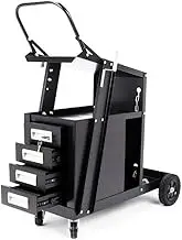 New 4-Drawer Welding Trolley Cart Welder Cabinet MIG TIG ARC Plasma Cutter Bench