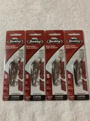 (LOT OF 4) BERKLEY HIT STICK 5 FLOATING. 1/7oz. BLACK & SILVER NIP