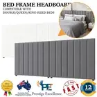 Bed Frame Headboard Double Queen King Size Head Bedhead Grey Velvet White Boucle