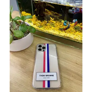 Likgus Thom Browne iPhone 手機殼,11,11 Pro max,印製紐約徽章