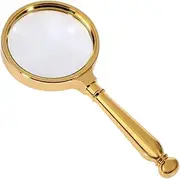 Angoily Household Handheld Magnifying Glass with Vintage Style Handle Design for Reading and Jewelry Photography Lightweight and Durable Construction Portable for Easy