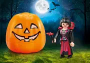 Playmobil Halloween Pumpkin + Vampire Mini Figure Set 9895 New in Package!