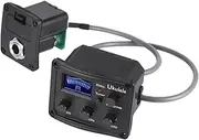 LALADEFIEE Acoustic Ukulele Piezo Pickup Tuner 3-band Eq Lcd Display Preamp Easy Installation Sound Control