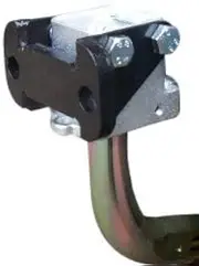 tow ball swan neck to flange converter