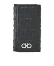 Gancini logo key bag One size black