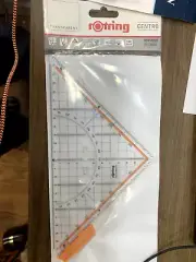 Rotring Centro Large Geometry Set Square with Handle 23cm