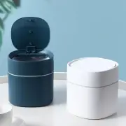 Mini Waste Bin Trash Can Desktop Garbage Baskets Table Cover Portable Lot Y2