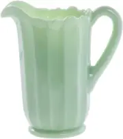 Jadeite Glass Panel Pitcher