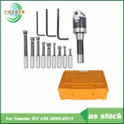 9 Pack 1/2" Carbide Boring Bar Set 2" Boring Head R8 Shank For CNC Milling