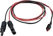 45A Anderson Connector,12AWG 1.5m/4.9ft Solar Cable Male and Female Extension Cable for Portable Solar Generator Power Station