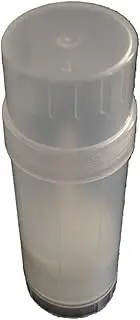 (5) Empty Clear Plastic Deodorant Containers - 2.2 Oz Cylinders - Empty Deodorant Tubes, Natural, 5 Count (Pack of 1)
