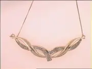 14k Yellow Gold Diamond Fashion Pendant Necklace 1/3 Cttw