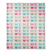 Creative Products Meow 60 x 80 Coral Fleece Blanket
