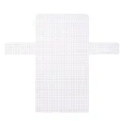 2Pcs Plastic Mesh Canvas Sheet 36 cm/ 14 inch White Cross Blank Canvas