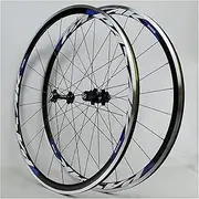[ZECHAO] 700C Road Bike Wheelset,Double Wall Aluminum Alloy V Brake C Brake Bicycle Racing Rim Sealed Bearings Hub for 7-11 Speed Wheelset (Color : D, Size : 700C)
