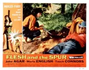 Flesh And The Spur Lobby Card Marla English John Agar 1957 Old Movie Photo