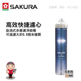 《振勝網》高評價 櫻花牌 C65-0304 高效快捷濾心 / 適用 P0622 P0623 P0612 P0622