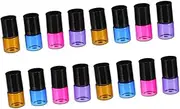 AUTSUPPL 2ml Roll-on Bottles Set of 16 Essential Oil Storage Glass Roller Bottles for Cosmetics and Easy to Use
