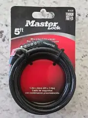 Master Lock 5 ft Preset Combination Cable Lock 8152D