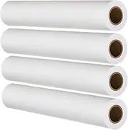 FHS Retail CAD Paper Rolls (24” x 150', 20lb) | Top-Quality Ink Jet Bond Paper Rolls With 2” Core | Ultra-White, Wood-Free 80GSM Plotter Paper For Engineers, Architects, Copy Service Shops (4 ROLLS)