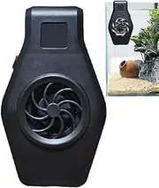 Aquarium Cooling Fan, Fish Tank Chiller, Compact Cooling Device with 2 Wind Speeds, Adjustable Clip On Design for Home, Offices, Living Room Aquariums, 5.51x2.76x2.95 Inches