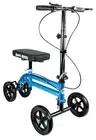 KneeRover Knee Scooter Steerable Knee Walker in Metallic Blue