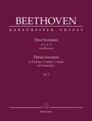 Three Sonatas in F min, in A maj, in C maj op. 2
