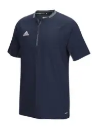 Adidas Men ClimaLite Fielders Choice Short Sleeve 1/4-Zip Batting Jacket XS Navy