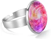 [FVQL] Adjustable Ring for Boys, abstract nebula and star