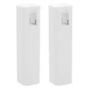 2 Pcs Window Blinds with Pull Cords Connector Adjustable Curtain Rod