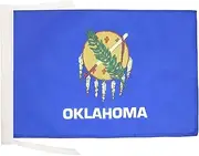 Oklahoma Flag 18'' x 12'' Cords - US State of Oklahoma Small Flags 30 x 45cm - Banner 18x12 in - AZ FLAG
