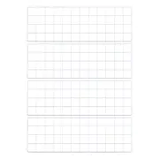 24x8" Wire Grid Panel, 4 Pcs Iron Decorative Wall Grid, White