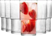 Glasmark KROSNO 1992 Glasses Set of 6 Drinking Glasses Cocktail Glasses High Dishwasher Safe Transparent 400 ml