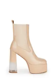 [SIMMI] Craig Platform Boots - Light Brown