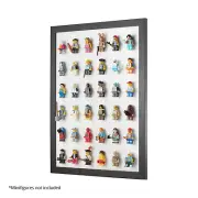 White LEGO Minifigure Wall Display Frame - 6x6 - Fits 36 Minifigures