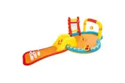 Bestway Lil Champ Water Play Pool Centre Playground Inflatable Splash Park Sprayer Bowling Basketball Ring Outdoor Activity Waterplay 4.35x2.13x1.17m