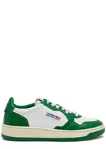 Autry Medalist Leather Sneakers - Green - 37 (IT37 / UK4), Autry Sneaker, Lace up Front - 37 (IT37 / UK4) 37 (IT37 / UK4)