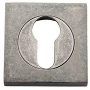Escutcheon Euro Sq Concealed Fix Pair RN D52xP10mm