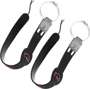 MOLUCKFU 2pcs Static Strip Harness Solid Anti for Electrical Vehicle Cars Automotive Earth Ground Protection Grounding Strip Conductive Static Antistatic Strap Wire Silica Gel Black