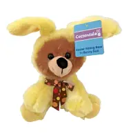 Cottondale Easter Plush BEAR Yellow Bunny Rabbit 8" Stuffed Animal CVS 2022 NEW