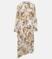 [Zimmermann] Zimmermann Matchmaker floral tiered midi dress AU 12 multicoloured