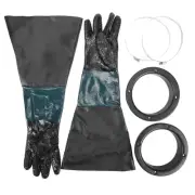 Sandblasting Gloves SandBlaster Parts 60cm with O Rings for Sandblast4962