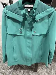 Carlisle Snap/Zipper Front, Hooded Fashion Jacket Sz 10