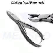 Podiatry Side Cutters Curved Pattern Handle Toenail Extra Thick Nail Clippers CE
